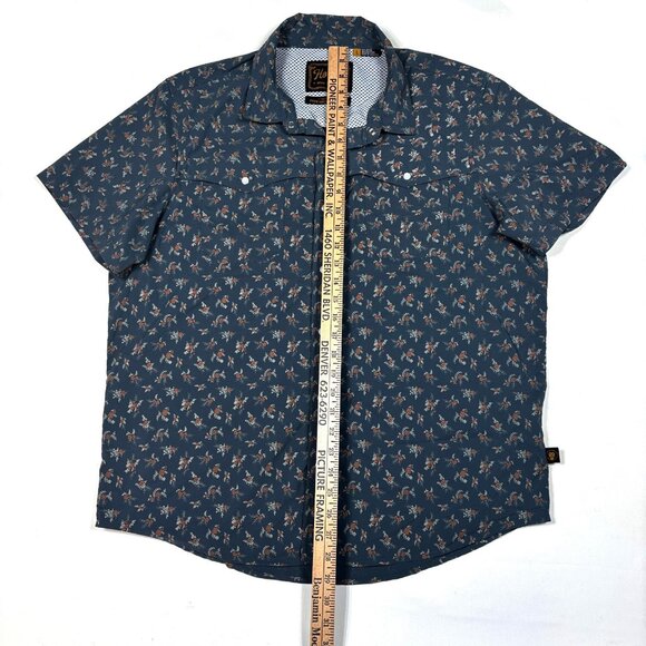 Howler Brothers Open Country Shirt Floral Hawaiian Western Cowboy Shirt Mens L - Picture 5 of 7